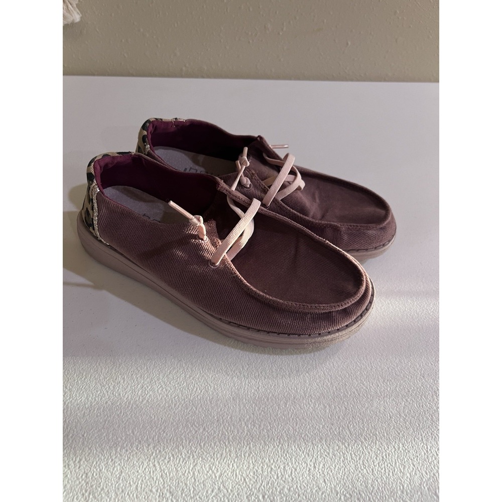 Hey Dude Women's Wendy Corduroy Antique Rose Shoes size 5